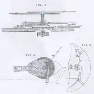 Diagram of a chronograph heart-shaped reset cam