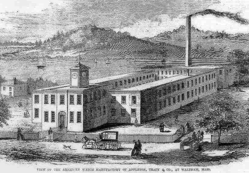 View of the American Watch Manufactory of Appleton, Tracy & Co., at Waltham, Massachusetts