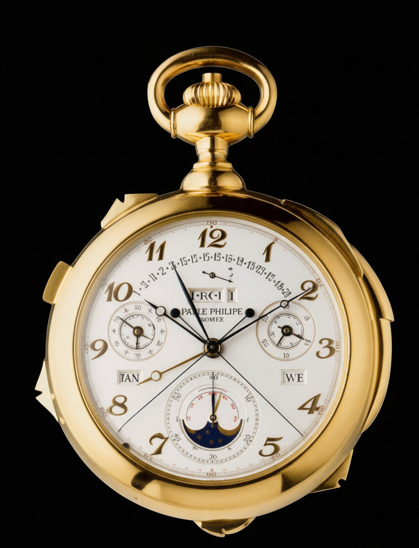 Patek Philippe Calibre 89 — 33-complication grand complication pocket watch in yellow gold