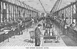 The Screw Making Room — Waltham Watch Factory c.1881