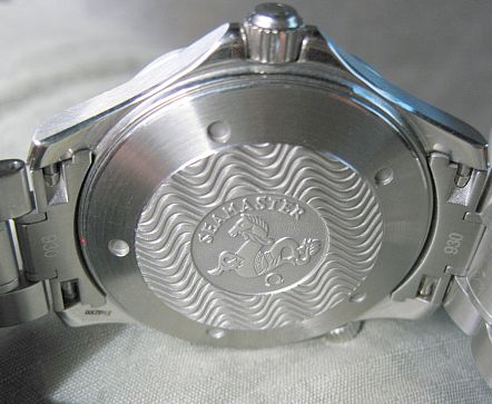 Omega Seamaster Professional caseback with Seahorse medallion