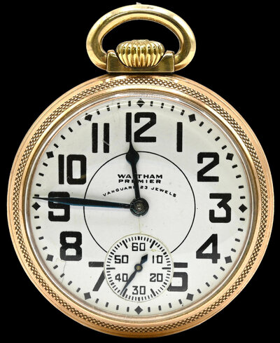 Waltham Premier Vanguard 23 Jewels pocket watch